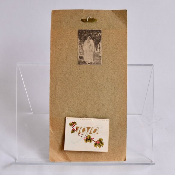 Antique 1916 Tiny Wall Calendar with Image - Picture 1 of 5